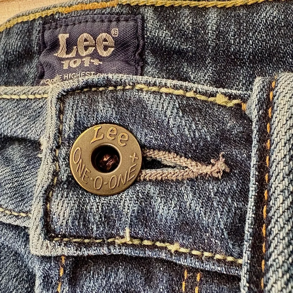 Lee‎ 101+ Heritage Jeans Hair-on-Hide Leather Patch  Blue Tonal Stitch size 29 - Picture 11 of 16
